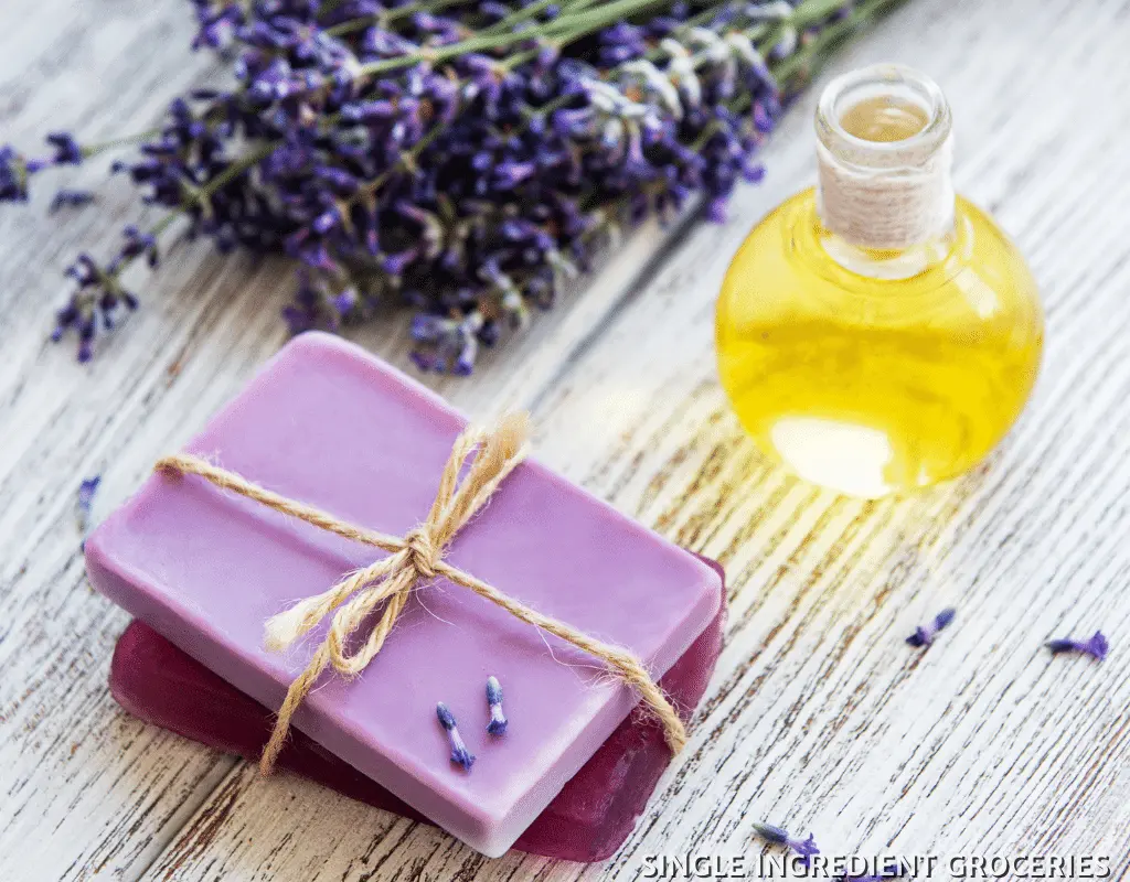 handmade soap with oil and lavender