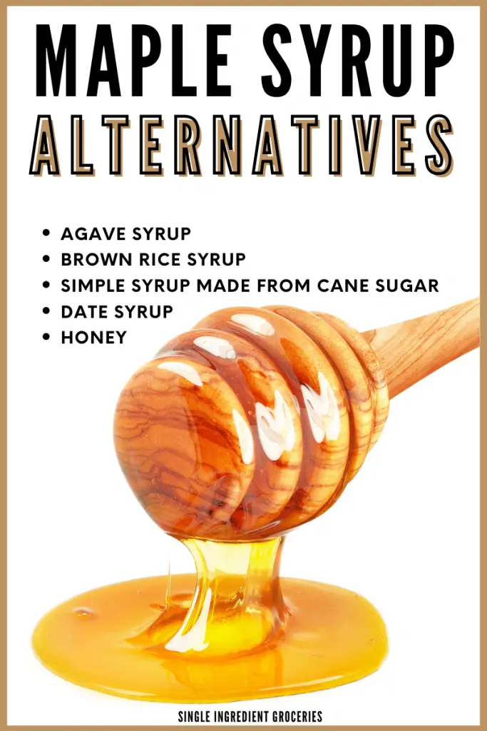 maple syrup alternatives  graphic