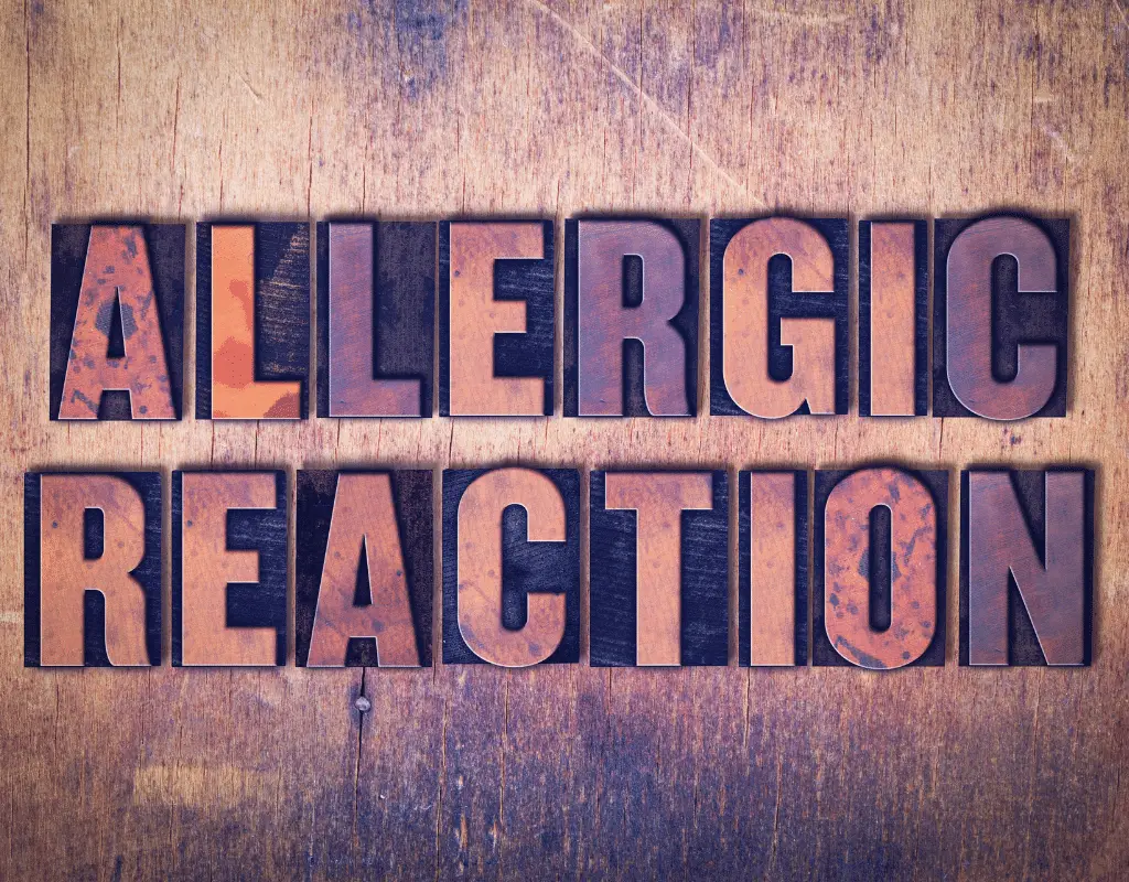 allergic reaction graphic